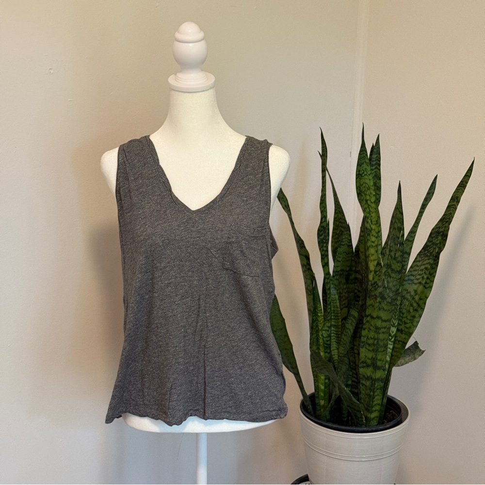 Madewell | V-neck Tank Top with Pocket Detail